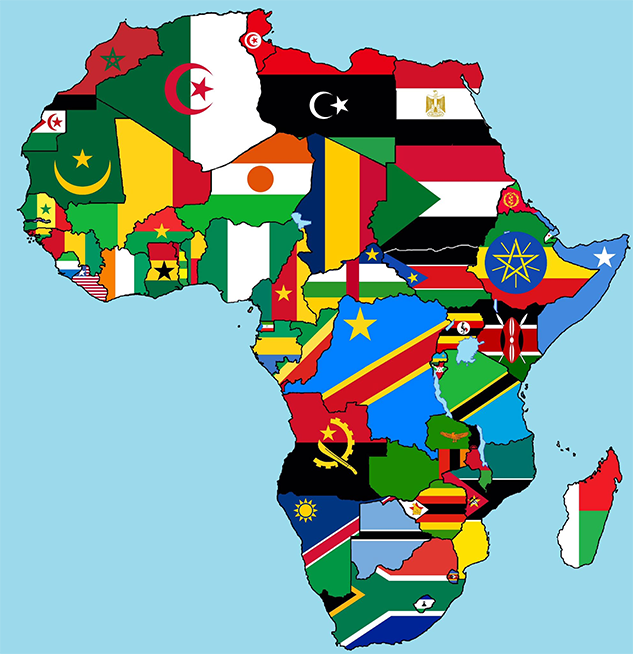 54 african countries